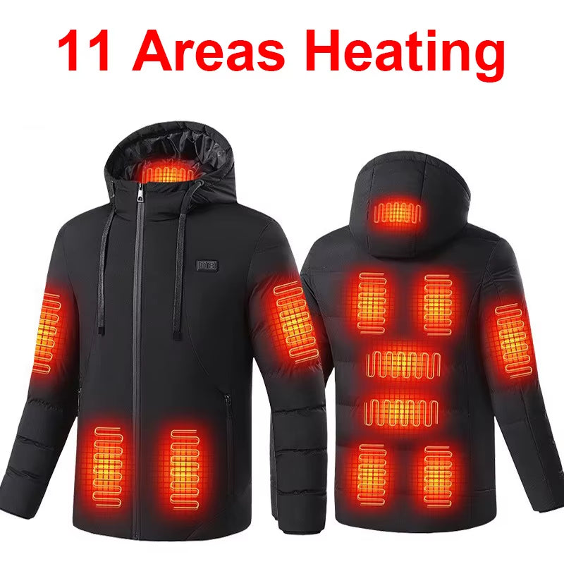 Heated Jacket for Men 11 Areas Heated Jacket for Women Electric Heating Vest Usb Heated Jacket Body Warmer Heated down Jacket