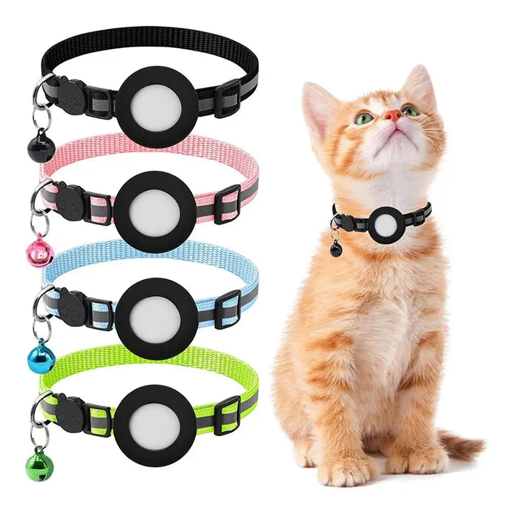 Silicone Anti-Lost Pet Cat Collar for the Apple Airtag Protective Wearable Tracker anti Lost Positioning Tracker Collar 2024