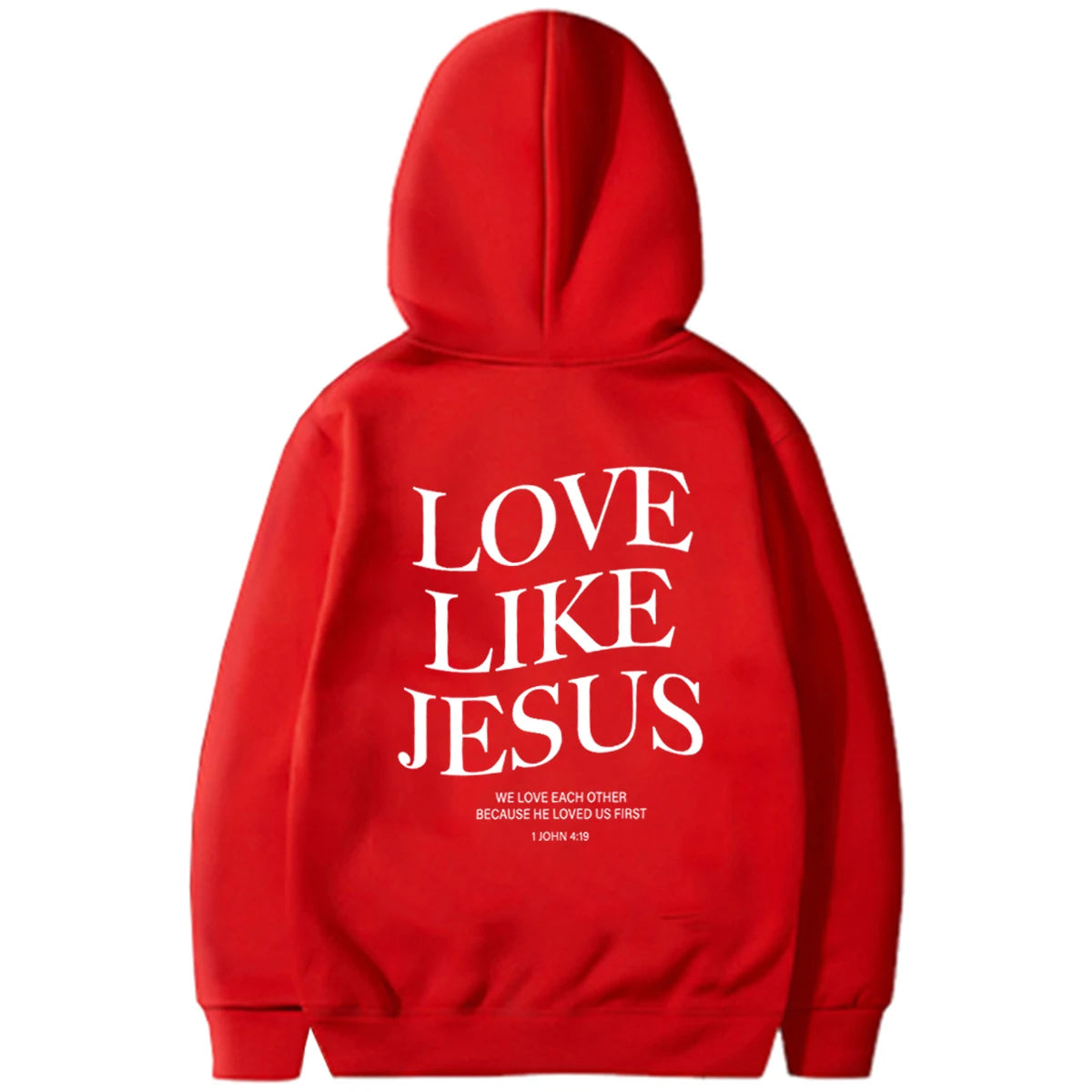 Love like Jesus Inspirational Christian Hoodie Faith Based Religious Hoodies Christian Apparel Bible Verse Jesus Sweatshirt Top