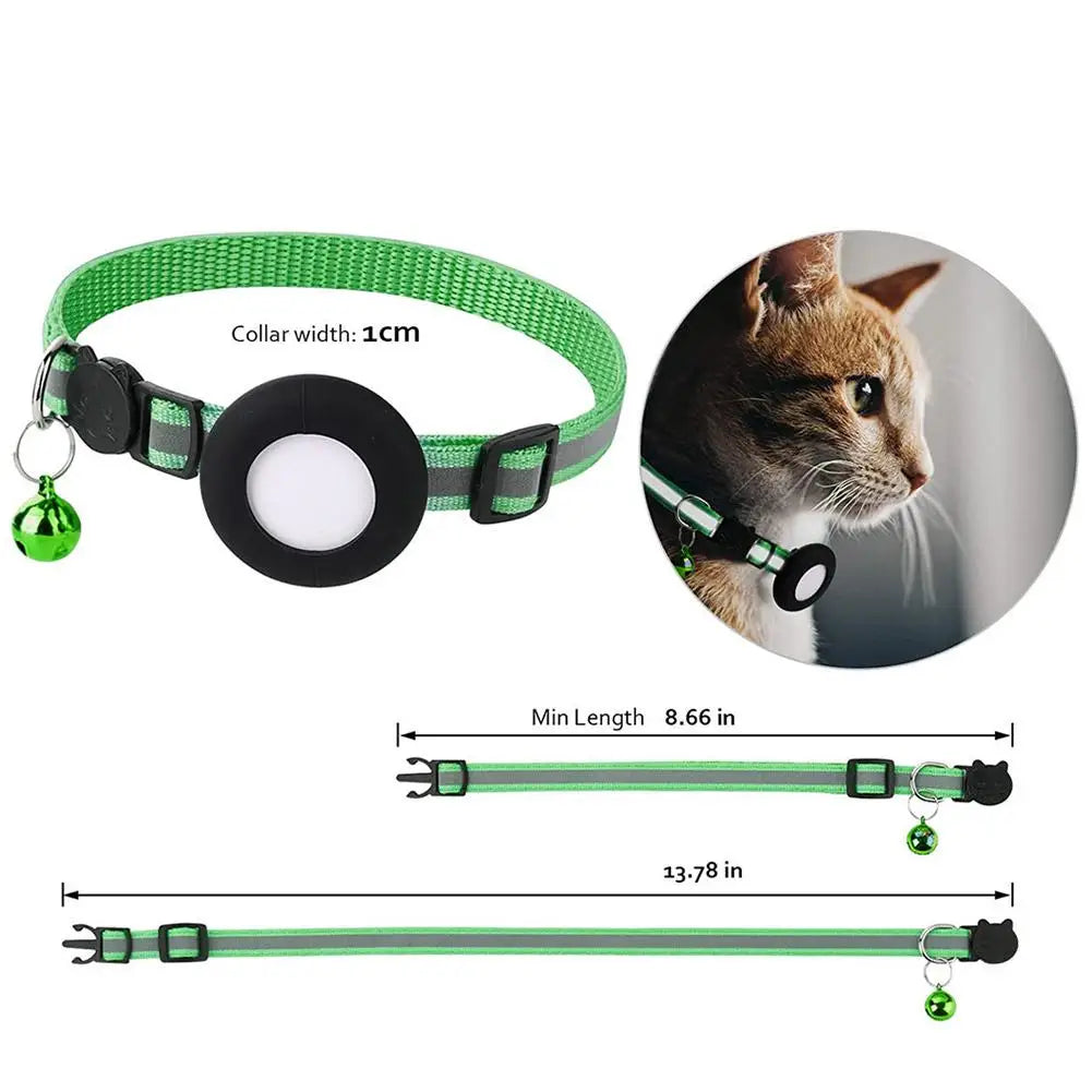 Silicone Anti-Lost Pet Cat Collar for the Apple Airtag Protective Wearable Tracker anti Lost Positioning Tracker Collar 2024