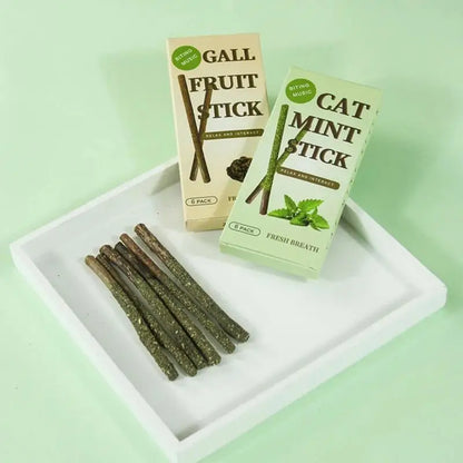 1~7PCS Sticks/Box Cat Chews Products All Natural Catnip Sticks Wood Tengo Molar Sticks Teeth Cleaning Cat Sticks for Cats of All