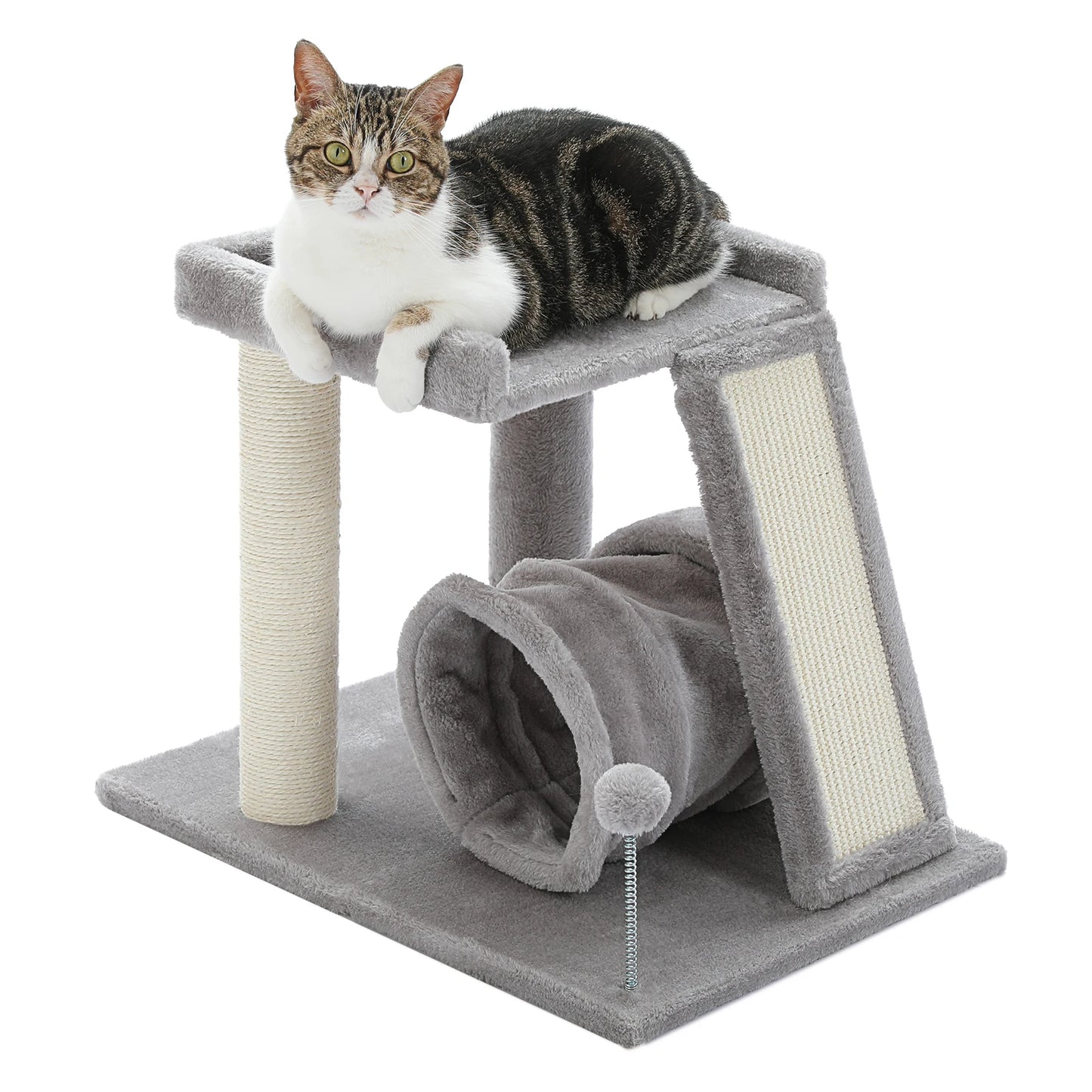 Small Cat Tree Cat Tower with Condo Hammock Cat Scratcher Scratching Post for Cat Bed Home Cat Accessories Cat Toy Pet Furniture