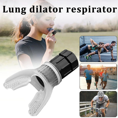 New Breathing Trainer Lung Flexer Durable Fitness Exerciser Increases Lung Capacity Breath Adjustable Levels Respiratory