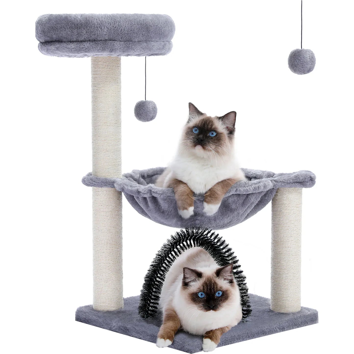 Small Cat Tree Cat Tower with Condo Hammock Cat Scratcher Scratching Post for Cat Bed Home Cat Accessories Cat Toy Pet Furniture