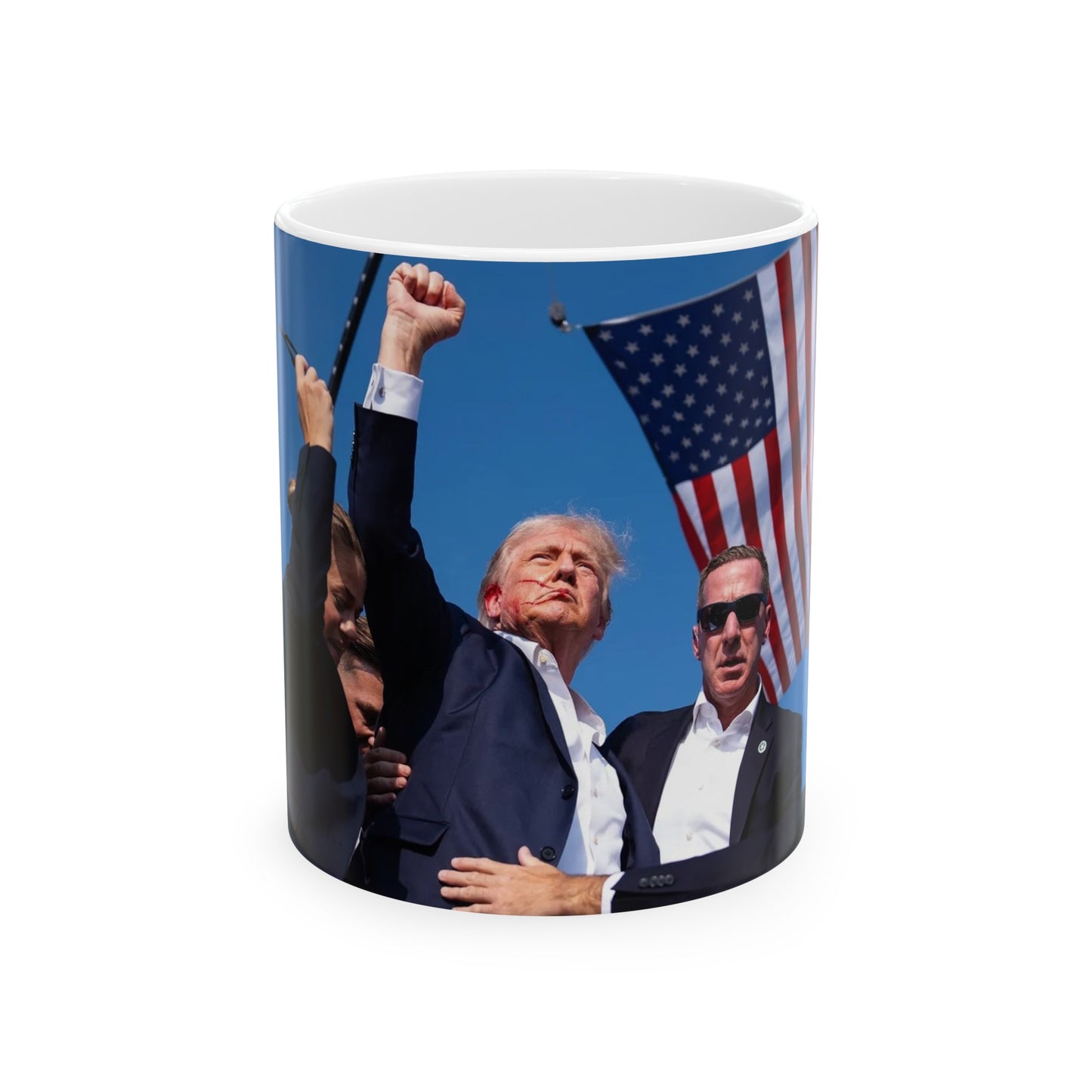 A Donald Trump inspired Ceramic Mug