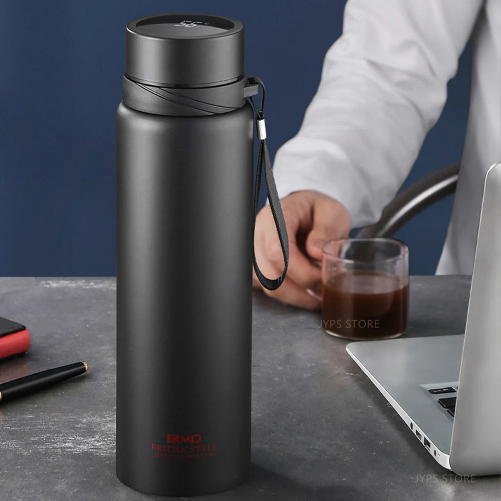 1000ML Smart Thermos Bottle Temperature Display Intelligent Thermos Keep Cold and Hot Bottle Thermos for Tea Coffee Vacuum Flask