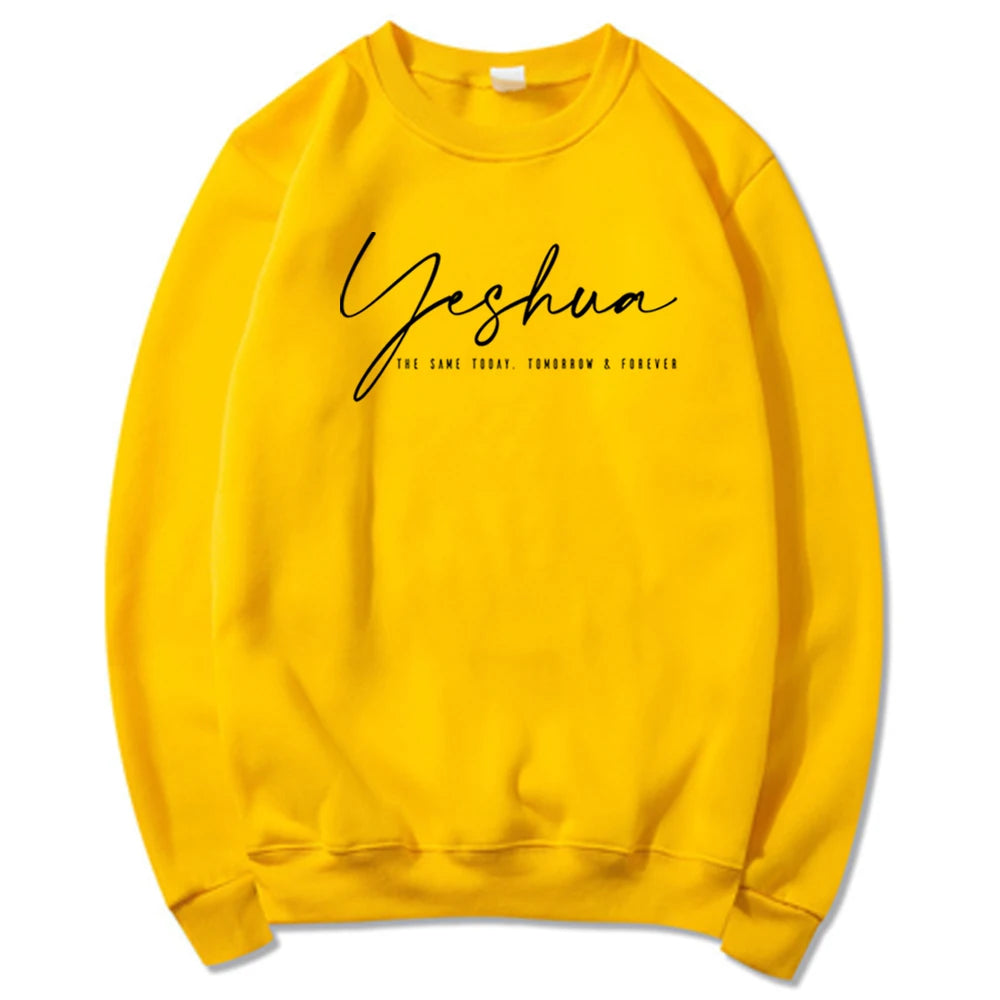 Yeshua Sweatshirt Aesthetic Christian Shirt Jesus Shirts Women'S Religious Sweater Faith Hoodie Christian Gift Church Tshirt