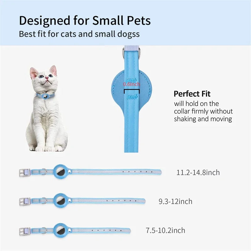 Anti-Lost Pet Cat Collar for the Apple Airtag Protective Tracker anti Lost Positioning Collar Waterproof Reflective Pet Collars