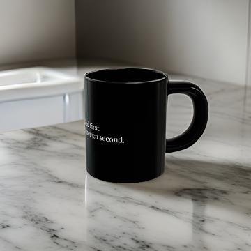 "God First. America second" Ceramic Mug